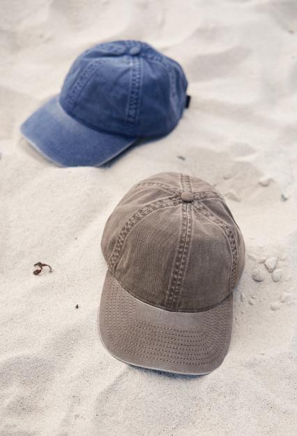 Varsity Headwear Beige Washed Cotton Soft Front